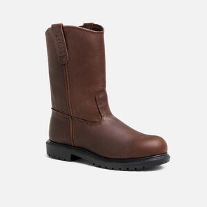 RED WING Pecos SUPERSOLE X Pull on SAFETY STEEL TOE Men’s Brown Work BOOT 10.5